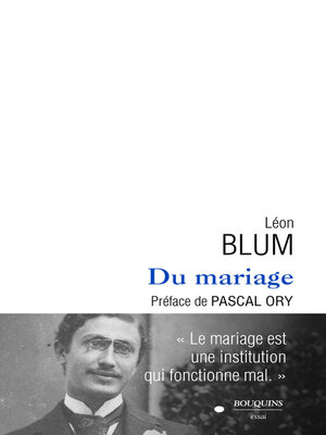 cover image of Du mariage